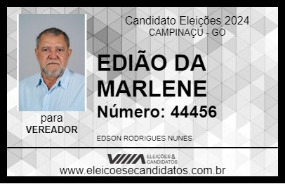 Candidato EDIÃO DA MARLENE 2024 - CAMPINAÇU - Eleições