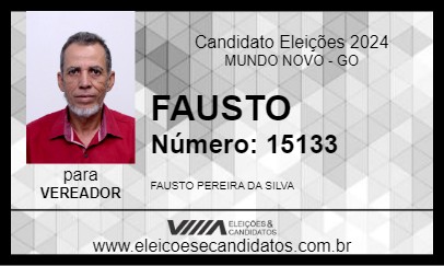 Candidato FAUSTO 2024 - MUNDO NOVO - Eleições