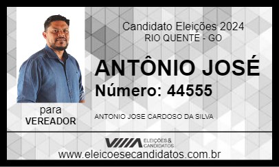 Candidato ANTÔNIO JOSÉ 2024 - RIO QUENTE - Eleições