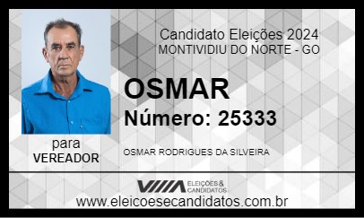 Candidato OSMAR 2024 - MONTIVIDIU DO NORTE - Eleições