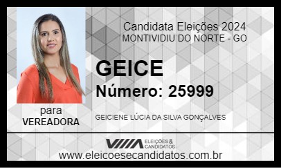 Candidato GEICE 2024 - MONTIVIDIU DO NORTE - Eleições