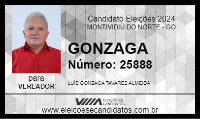 Candidato GONZAGA 2024 - MONTIVIDIU DO NORTE - Eleições