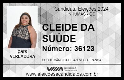 Candidato CLEIDE DA SUÚDE 2024 - INHUMAS - Eleições