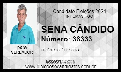 Candidato SENA CÂNDIDO 2024 - INHUMAS - Eleições