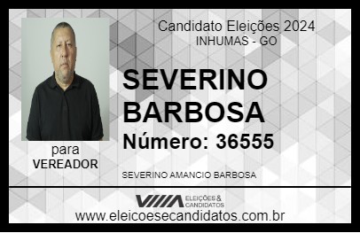 Candidato SEVERINO BARBOSA 2024 - INHUMAS - Eleições