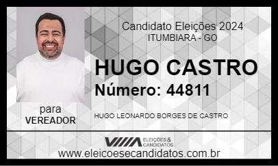 Candidato HUGO CASTRO 2024 - ITUMBIARA - Eleições