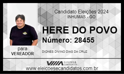 Candidato HERE DO POVO 2024 - INHUMAS - Eleições