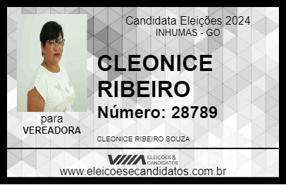 Candidato CLEONICE RIBEIRO 2024 - INHUMAS - Eleições