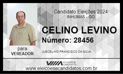 Candidato CELINO LEVINO 2024 - INHUMAS - Eleições