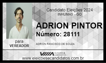 Candidato ADRION PINTOR 2024 - INHUMAS - Eleições