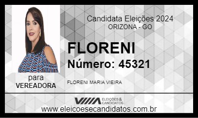 Candidato FLORENI 2024 - ORIZONA - Eleições