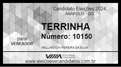 Candidato TERRINHA 2024 - ANÁPOLIS - Eleições