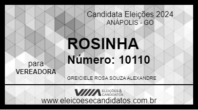 Candidato ROSINHA 2024 - ANÁPOLIS - Eleições