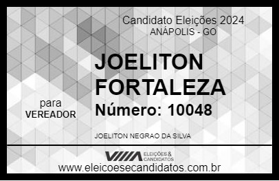 Candidato JOELITON FORTALEZA 2024 - ANÁPOLIS - Eleições