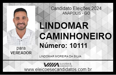 Candidato LINDOMAR CAMINHONEIRO 2024 - ANÁPOLIS - Eleições