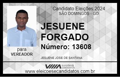 Candidato JESUENE FORGADO 2024 - SÃO DOMINGOS - Eleições