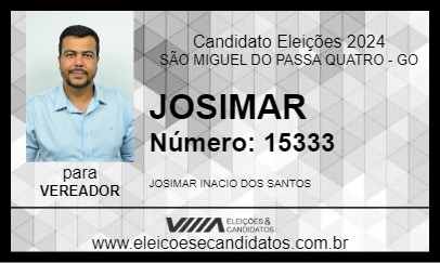 Candidato JOSIMAR 2024 - SÃO MIGUEL DO PASSA QUATRO - Eleições