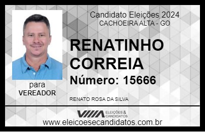 Candidato RENATINHO CORREIA 2024 - CACHOEIRA ALTA - Eleições