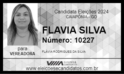 Candidato FLAVIA SILVA 2024 - CAIAPÔNIA - Eleições