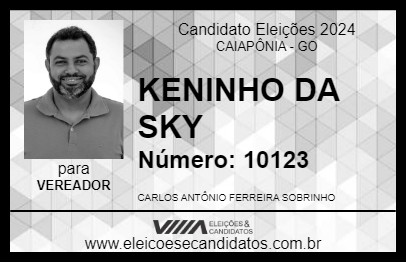 Candidato KENINHO DA SKY 2024 - CAIAPÔNIA - Eleições