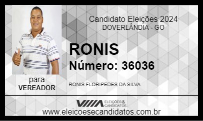 Candidato RONIS 2024 - DOVERLÂNDIA - Eleições