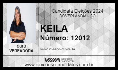 Candidato KEILA 2024 - DOVERLÂNDIA - Eleições