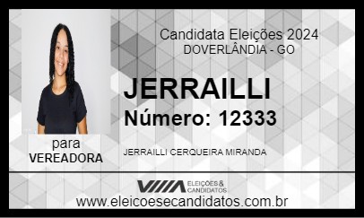 Candidato JERRAILLI 2024 - DOVERLÂNDIA - Eleições