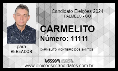 Candidato CARMELITO 2024 - PALMELO - Eleições