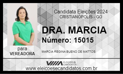 Candidato DRA. MARCIA 2024 - CRISTIANÓPOLIS - Eleições