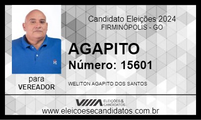 Candidato AGAPITO 2024 - FIRMINÓPOLIS - Eleições