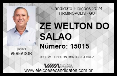 Candidato ZE WELTON DO SALAO 2024 - FIRMINÓPOLIS - Eleições