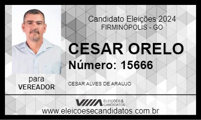 Candidato CESAR ORELO 2024 - FIRMINÓPOLIS - Eleições