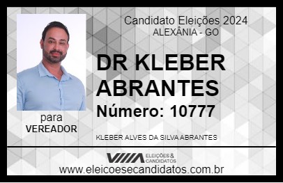 Candidato DR KLEBER ABRANTES 2024 - ALEXÂNIA - Eleições