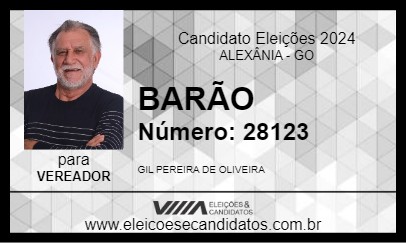 Candidato BARÃO 2024 - ALEXÂNIA - Eleições