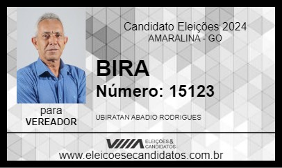 Candidato BIRA 2024 - AMARALINA - Eleições