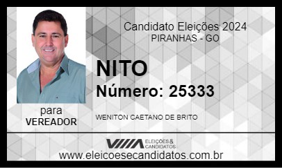 Candidato NITO 2024 - PIRANHAS - Eleições