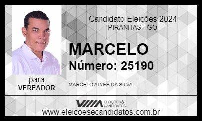 Candidato MARCELO 2024 - PIRANHAS - Eleições