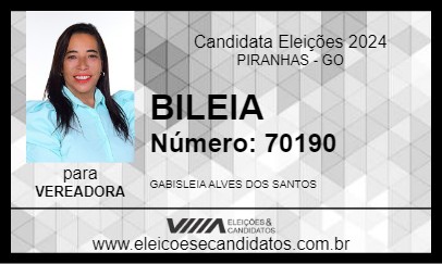 Candidato BILEIA 2024 - PIRANHAS - Eleições