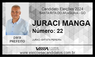 Candidato JURACI MANGA 2024 - SANTA RITA DO ARAGUAIA - Eleições