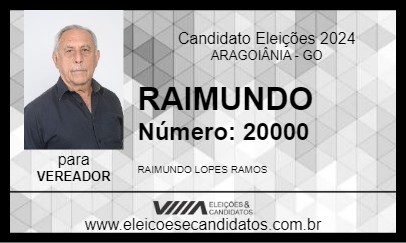 Candidato RAIMUNDO 2024 - ARAGOIÂNIA - Eleições