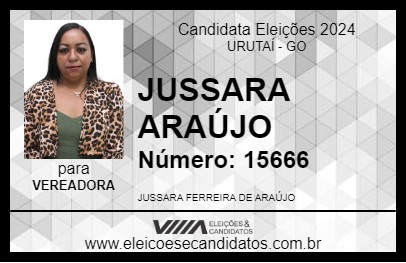 Candidato JUSSARA ARAÚJO 2024 - URUTAÍ - Eleições