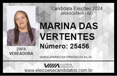 Candidato MARINA DO BURITI 2024 - ARAGOIÂNIA - Eleições