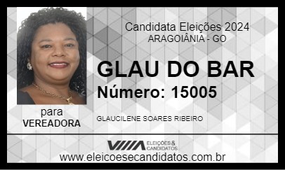 Candidato GLAU DO BAR 2024 - ARAGOIÂNIA - Eleições