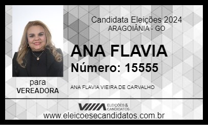 Candidato ANA FLAVIA  2024 - ARAGOIÂNIA - Eleições