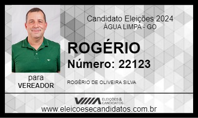 Candidato ROGÉRIO 2024 - ÁGUA LIMPA - Eleições