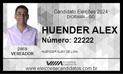 Candidato HUENDER ALEX 2024 - DIORAMA - Eleições