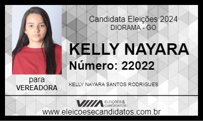 Candidato KELLY NAYARA 2024 - DIORAMA - Eleições