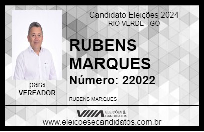 Candidato RUBENS MARQUES 2024 - RIO VERDE - Eleições