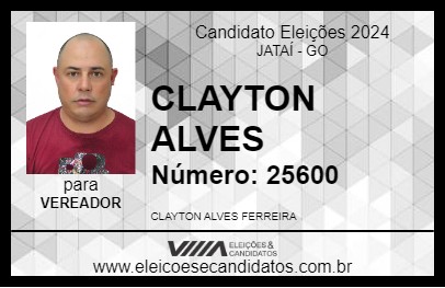 Candidato CLAYTON ALVES  2024 - JATAÍ - Eleições