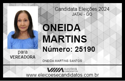 Candidato ONEIDA MARTINS 2024 - JATAÍ - Eleições